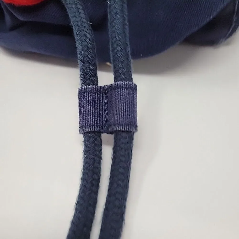 Vintage Tommy Hilfiger Canvas Backpack 1990s Nap Sack Tote Bag Big Flag Cotton - Picture 8 of 16